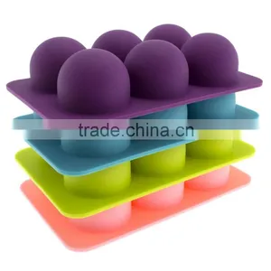Silicone 6-Cavity Round Chocolate Truffle, Candy and Gummy Mold thumbnail-3