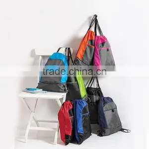 Cheap 210D Polyester Colorful Drawstring Cinch Pack Bag thumbnail-1