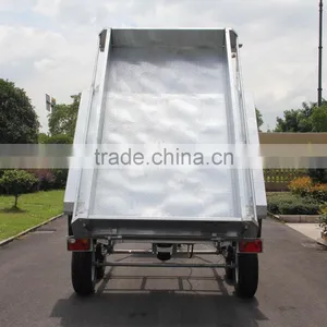 Galvanised 10x6 Tandem 3 Ton Hydraulic Tipper Tipping Box Trailer(Brand New Farm Uses) thumbnail-3