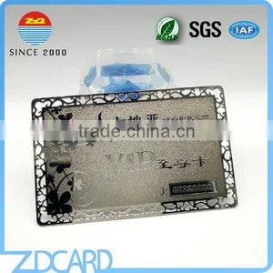Luxury Electroplate Matt Black Metal VIP Card thumbnail-5