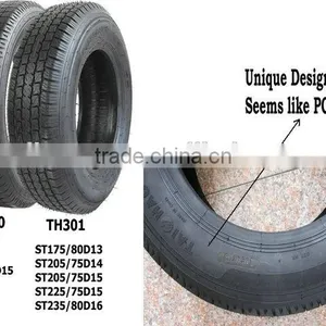 USA Market DOT "MK" Small Trailer Tire ST Tralier Tire 205/75D15 thumbnail-2