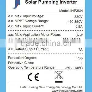 3 kw Solar Inverter for Submersible for Three Phase Pump; JNP3KH thumbnail-2