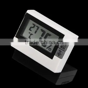 Tiny LCD Digital Indoor Thermometer Humidity Meter Office Desk Thermometer Home Display F/C thumbnail-1