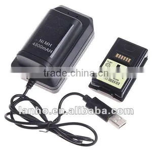 5IN 1 Charger Cable Kit & 4800mAh Battery For Xbox 360 thumbnail-1