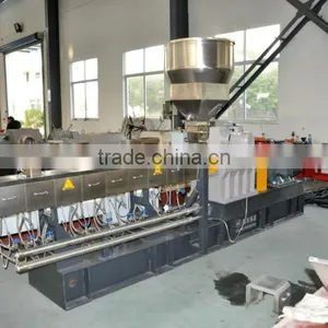 Small Lab Plastic Pellets Filler Pet Masterbatch Granules Twin Screw Extruder thumbnail-4