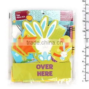 2014 New Arrival Novelty Diy Paper Egg Hunt Kit Easter Decoration thumbnail-1