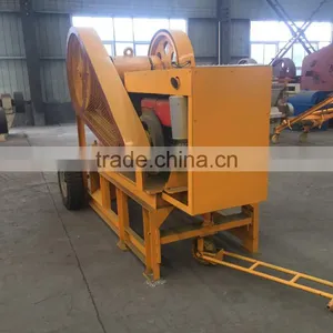 Diesel Engine Type Stone Jaw Crusher, Mobile Type Rock Jaw Crusher for Sale thumbnail-6