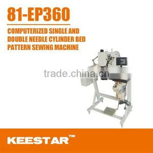 Keestar 81-EP360 Cylinder Bed Double Needle Pattern Shoe Sewing Machine thumbnail-1