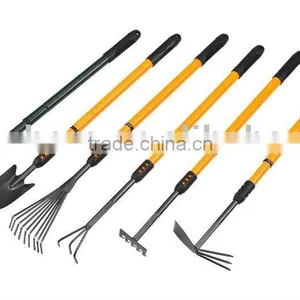 EXTENDABLE TUBE STEEL HANDLE GARDEN TOOLS SET thumbnail-1