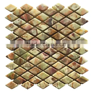 Factory Price MULTI GREEN ONYX MOSAIC TILES COLLECTIONS thumbnail-2