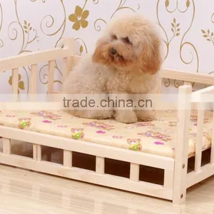 Luxury Wooden Pet Dog Bed Wholesale thumbnail-1