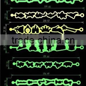 Wholesale Selling Tattoo Designs Hollow Silicone Bracelet thumbnail-1