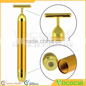 Beauty Bar 24k Golden Pulse Facial Massager T Shape Energy Beauty Bar Beauty Accessory thumbnail-4