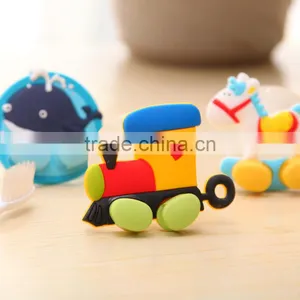 Q054 Soft Silicone Cartoon Small Animal Sucker Single Toothbrush Holder thumbnail-2