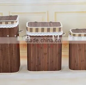 Pp Woven Rattan Art Craft Laundry Basket thumbnail-1