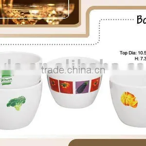 4 Inch Porcelain Bowl With Decal Printing thumbnail-1
