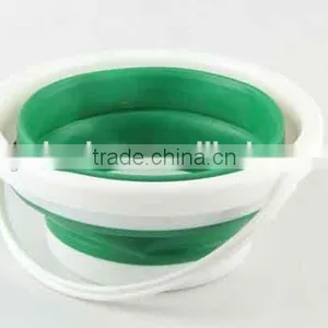 5L Outdoor Folding Circular and Heart Shaped Silicone Bucket thumbnail-2