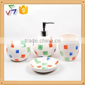 Ceramic Bathroom Set Round Shape Wholesale thumbnail-1