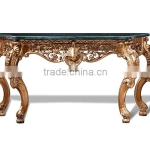 Hallway Furniture Console Table With Marble Top For Hotel Decoration thumbnail-1