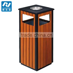 Environmental Wooden Outdoor Garbage Bin thumbnail-1