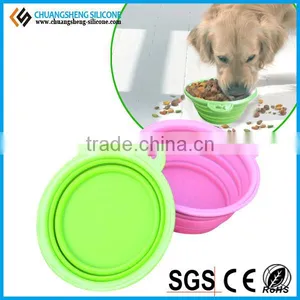 6colors Round Shape Food Grade Silicone Dog Bowl thumbnail-5