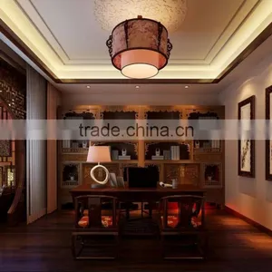 BISINI Latest Chinese Style Interior Study Room Design thumbnail-1