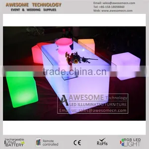 Rectangular Outdoor Led Lighting Decorative Table thumbnail-1