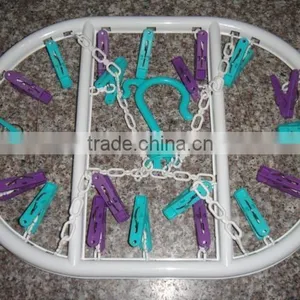 Plastic Hanging Clothes Socks Bra Underwear Drying Hanger Rack Clip thumbnail-1