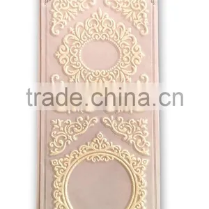 Decorative Glitter Frame Lace Foam Sticker, Classic Decorative Shinny Glitter Sticker thumbnail-2