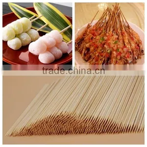 PE Bags Packing Top Grade Heat Resistant Disposable Bamboo Skewers for Bbq thumbnail-1