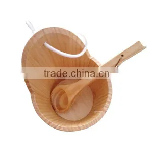 Guangzhuo Fenlin Best Selling Wooden Sauna Scoop &bucket in Sauna Accessories thumbnail-4