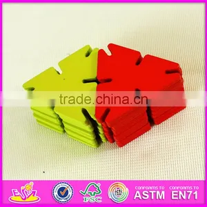 2016 New Design Baby Wooden Splicing Toy, Top Fashion Kids Wooden Splicing Toy, Imaginative Children Wooden Splicing Toy W03B054 thumbnail-5