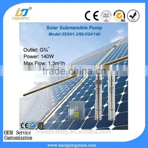 DC 24V 140W Deep Well Submersible Pump Solar Powered Water Pump thumbnail-2
