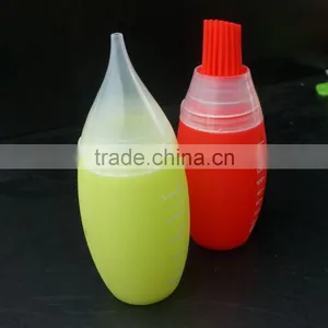 16157 2 Packs Heat Resistant Silicone Squeeze Bottles Kit Basting Brush Cooking Oil Brushing thumbnail-3