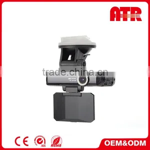 270 Degree Rotating Screen Rearview Mirror Car Black Box thumbnail-1