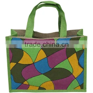 Multi Color Highly Fashionable Pattern Printed Goodie Bag - Earthfriendly - Attractive Size thumbnail-1