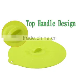 USA FDA Approved 4 Pack Set Green Silicone Lids For Bowls thumbnail-2