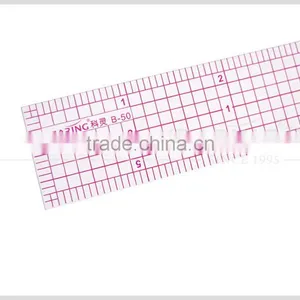 Good Sell Sandwich Line Printing Straight Flexible Garment Quiting Ruler for Quilting Clothes Pattern Making 1"*6" #B-50 thumbnail-3