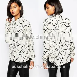 2016 High Quality Decent Long Sleeve Print Shirt Wholesale OEM Service thumbnail-5