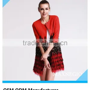 Good Quality 3/4 Sleeves Leisure Women Fashion Coats 2015 thumbnail-1