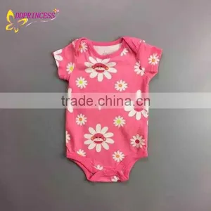 Infants and Toddlers Summer Bodysuit,Printed Baby Bodysuit Wholesale,Short-Sleeve Newborn Baby Bodysuit thumbnail-1