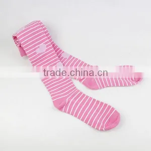 Pink Socks Long Tights Girl Strip Pink Socks thumbnail-4
