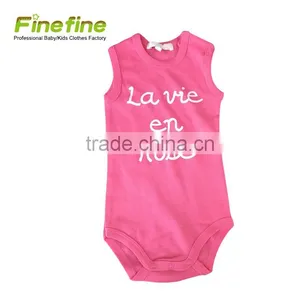 Hot Sale 100% Cotton Oem Manufacturer Plain Color Baby Rompers thumbnail-4