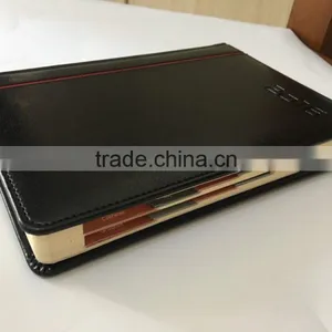 2017/2018 Planner Custom Die-cut Tab Notebook Hardcover PU Leather Emboss/deboss Logo thumbnail-2