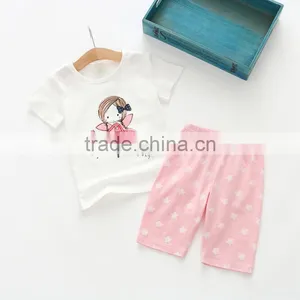 Summer Casual Style Cute Pattern Kids Girl Two Pieces Set thumbnail-3