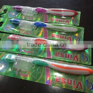 Travel Hotel Plastic Toothbrush With Cap thumbnail-1