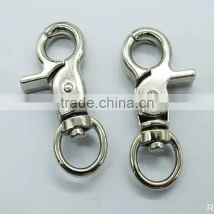 Factory Wholesale 1000pcs Hot Sale High Quality Zinc Alloy Carabiner Swivel Clasps For Key Ring Buckle / 45CM thumbnail-2