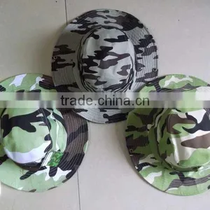 PRO Tactical Woodland Camo Fishing Hunting Army Marine Bucket Jungle Cotton Cap Military Boonie Hat thumbnail-1