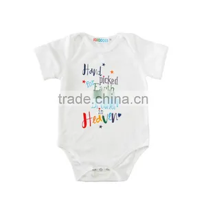 Custom White Baby Toddler Plain Romper thumbnail-1