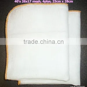 100% Cotton Gauze Cheese Cloth Face Cleaning Cloth 4layers 23cm x 28cm thumbnail-1
